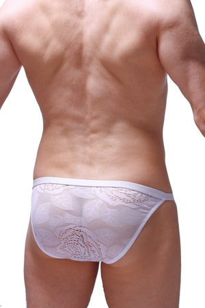 Bikini Ladon Coudray Blanc - PetitQ Underwear - Lingerie masculine sexy et sous-vêtements pour homme originaux