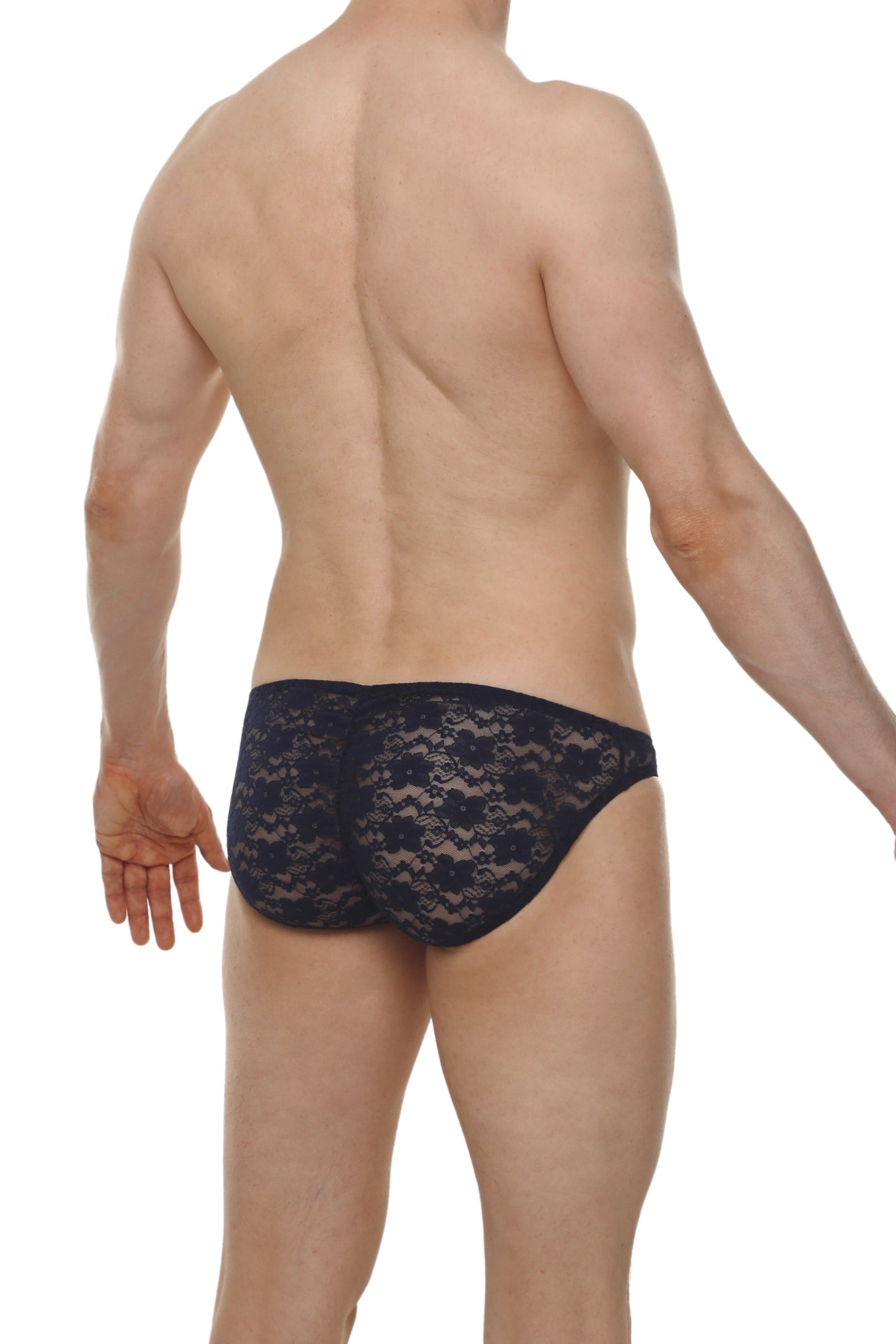 Bikini Murlin Dentelle Navy - PetitQ Underwear - Lingerie masculine sexy et sous-vêtements pour homme originaux