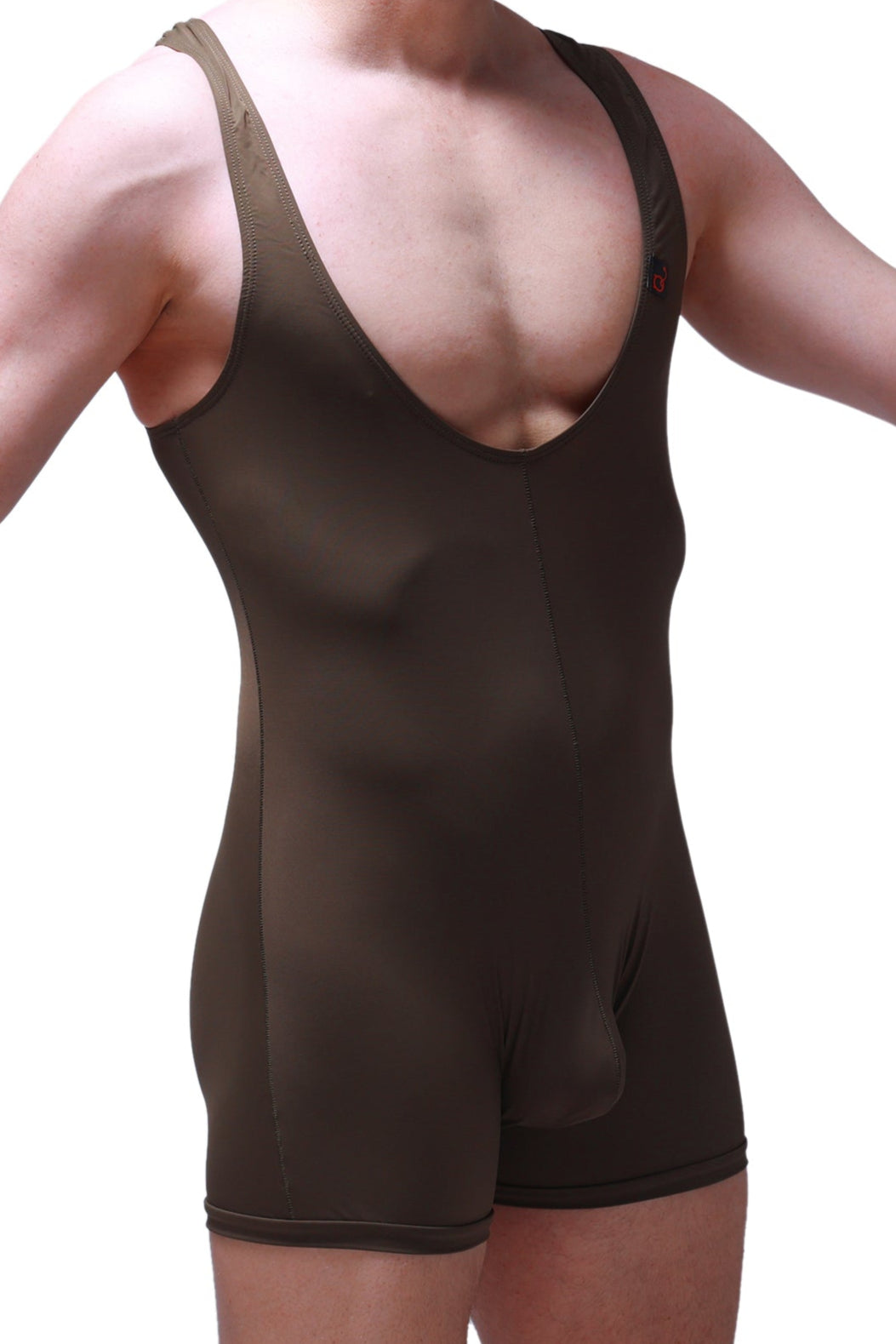 Body Boxer Malay Olive - PetitQ Underwear - Lingerie masculine sexy et sous-vêtements pour homme originaux