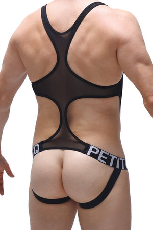 Body Jockstrap Oze Net Noir - PetitQ Underwear - Lingerie masculine sexy et sous-vêtements pour homme originaux