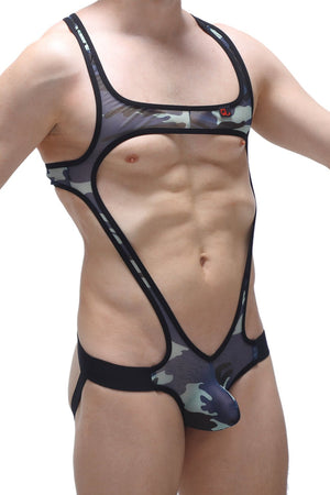 Body Jockstrap Oze Net Camo - PetitQ Underwear - Lingerie masculine sexy et sous-vêtements pour homme originaux