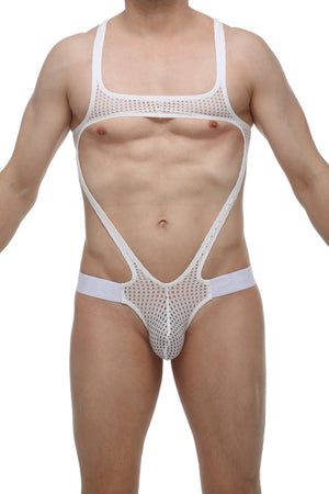 Bodystring Oze Durtol Blanc - PetitQ Underwear - Lingerie masculine sexy et sous-vêtements pour homme originaux