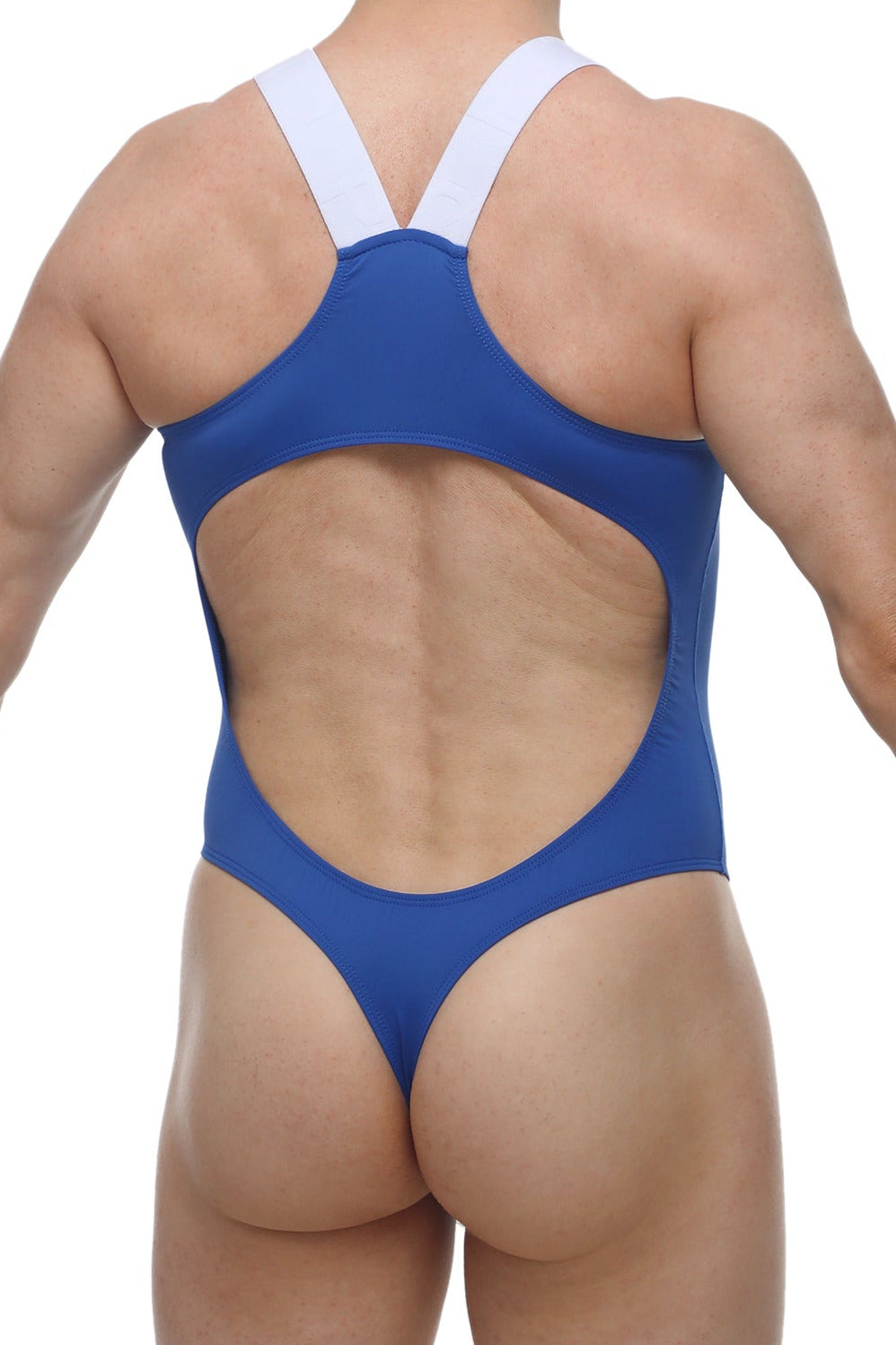 Bodystring Lansost Bleu - PetitQ Underwear - Lingerie masculine sexy et sous-vêtements pour homme originaux