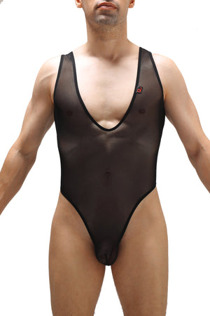 Body Soyons Net Noir - PetitQ Underwear - Lingerie masculine sexy et sous-vêtements pour homme originaux