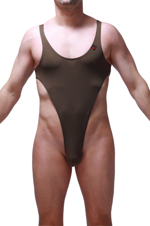 Body String Carbay Olive - PetitQ Underwear - Lingerie masculine sexy et sous-vêtements pour homme originaux