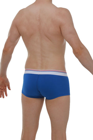 Boxer Mano Blanc-Bleu - PetitQ Underwear - Lingerie masculine sexy et sous-vêtements pour homme originaux