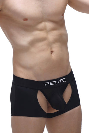 Boxer Moras Noir - PetitQ Underwear - Lingerie masculine sexy et sous-vêtements pour homme originaux