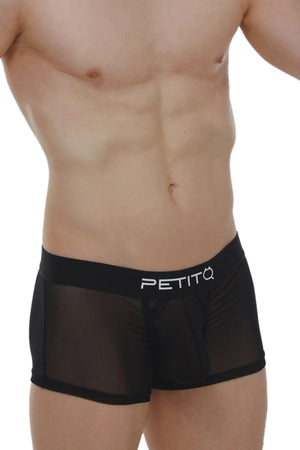 Boxer PetitQ Net Noir - PetitQ Underwear - Lingerie masculine sexy et sous-vêtements pour homme originaux
