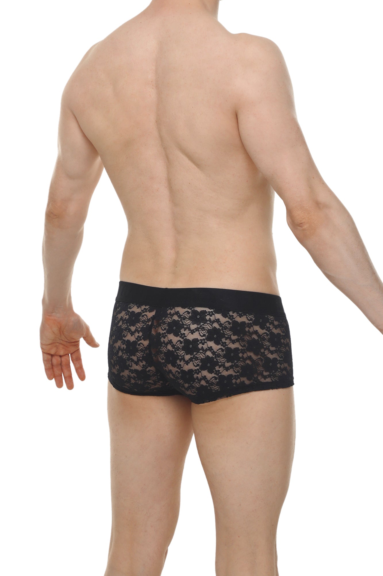 Boxer Algun Dentelle Noir - PetitQ Underwear - Lingerie masculine sexy et sous-vêtements pour homme originaux