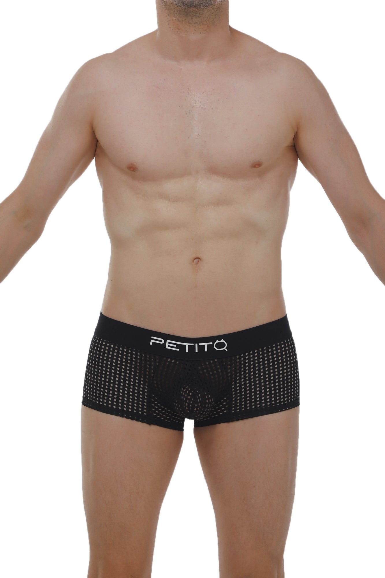 Boxer Protruder Durtol Noir - PetitQ Underwear - Lingerie masculine sexy et sous-vêtements pour homme originaux