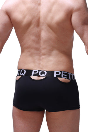 Boxer Saillons Noir - PetitQ Underwear - Lingerie masculine sexy et sous-vêtements pour homme originaux