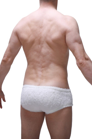 Boxer Yeti Blanc - PetitQ Underwear - Lingerie masculine sexy et sous-vêtements pour homme originaux