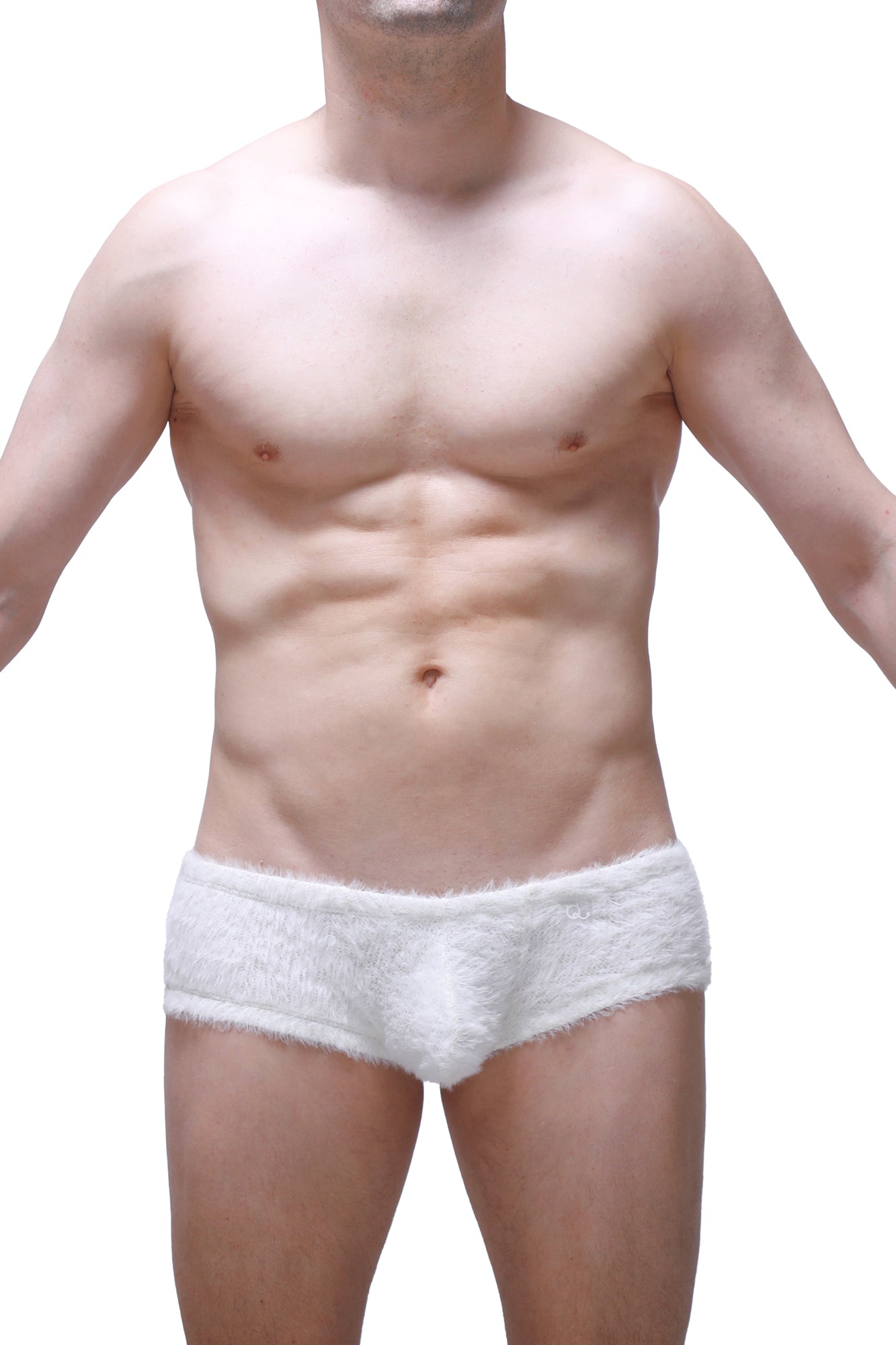 Boxer Yeti Blanc - PetitQ Underwear - Lingerie masculine sexy et sous-vêtements pour homme originaux