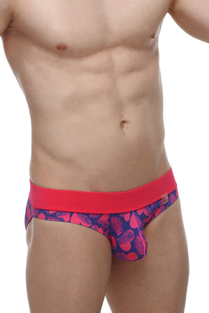 Slip Blaru Tropical Hearts - PetitQ Underwear - Lingerie masculine sexy et sous-vêtements pour homme originaux