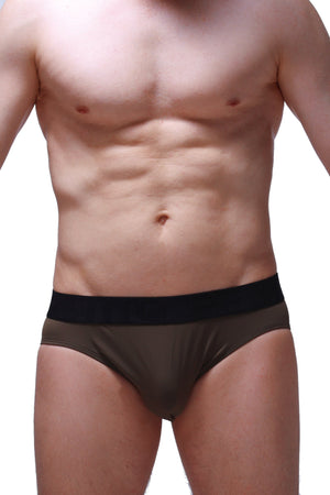 Slip Bozas Olive - PetitQ Underwear - Lingerie masculine sexy et sous-vêtements pour homme originaux