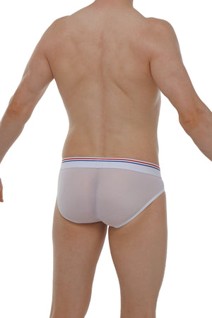 Slip Dolmen Net Blanc - PetitQ Underwear - Lingerie masculine sexy et sous-vêtements pour homme originaux