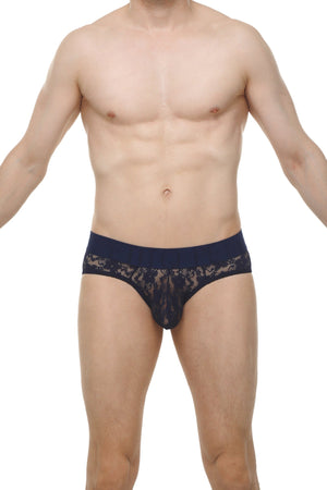 Slip Dome Dentelle Navy - PetitQ Underwear - Lingerie masculine sexy et sous-vêtements pour homme originaux