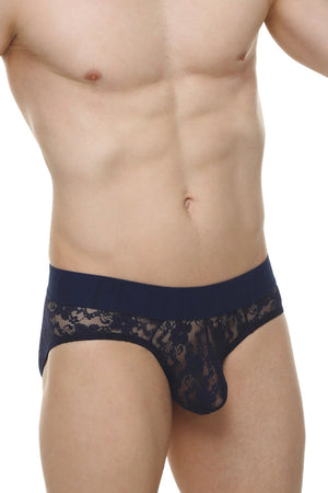 Slip Dome Dentelle Navy - PetitQ Underwear - Lingerie masculine sexy et sous-vêtements pour homme originaux