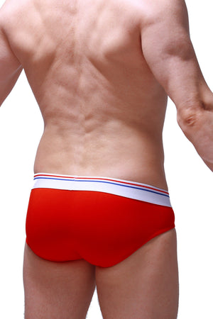 Slip Dome Modal Rouge - PetitQ Underwear - Lingerie masculine sexy et sous-vêtements pour homme originaux