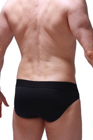 Slip Hang Noir - PetitQ Underwear - Lingerie masculine sexy et sous-vêtements pour homme originaux