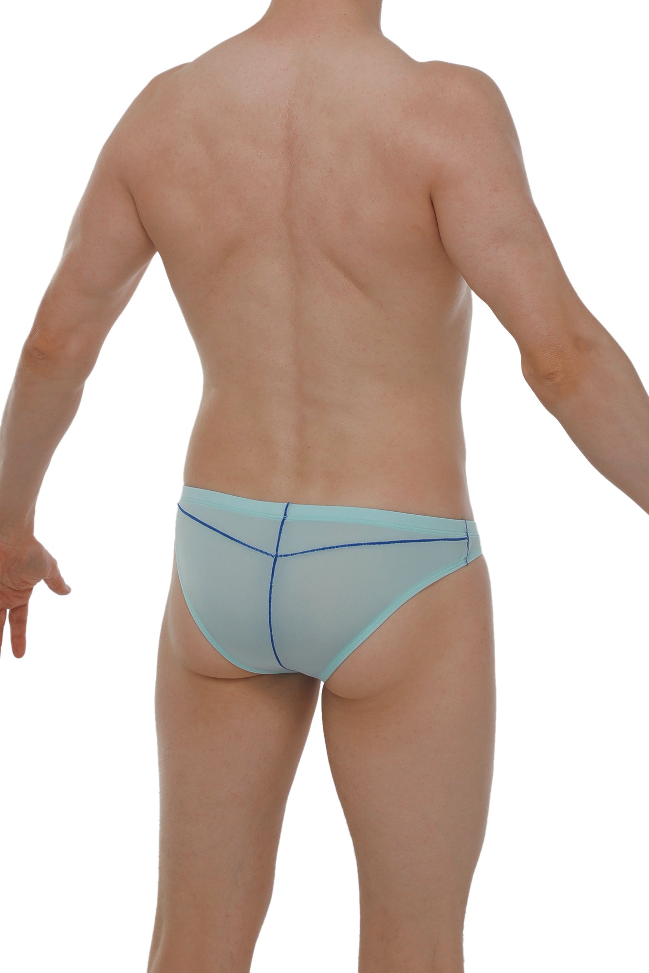 Slip Mison Plum Bleu Ciel - PetitQ Underwear - Lingerie masculine sexy et sous-vêtements pour homme originaux