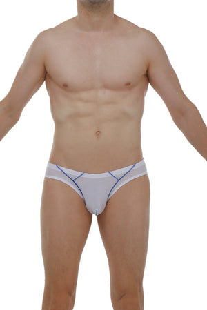 Slip Upaix Plum Blanc - PetitQ Underwear - Lingerie masculine sexy et sous-vêtements pour homme originaux