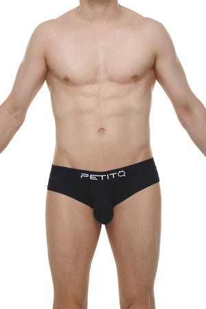 Slip Cheeky Skine Noir - PetitQ Underwear - Lingerie masculine sexy et sous-vêtements pour homme originaux