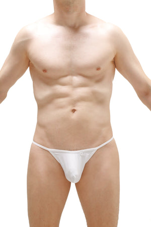 String Ficelle Coeur Metal Blanc - PetitQ Underwear - Lingerie masculine sexy et sous-vêtements pour homme originaux