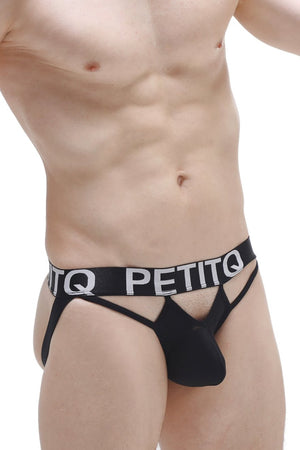 Jockstring Mano Plum Noir - PetitQ Underwear - Lingerie masculine sexy et sous-vêtements pour homme originaux
