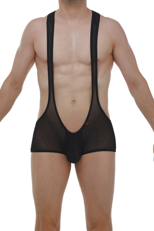 Mini Singlet Net Noir - PetitQ Underwear - Lingerie masculine sexy et sous-vêtements pour homme originaux