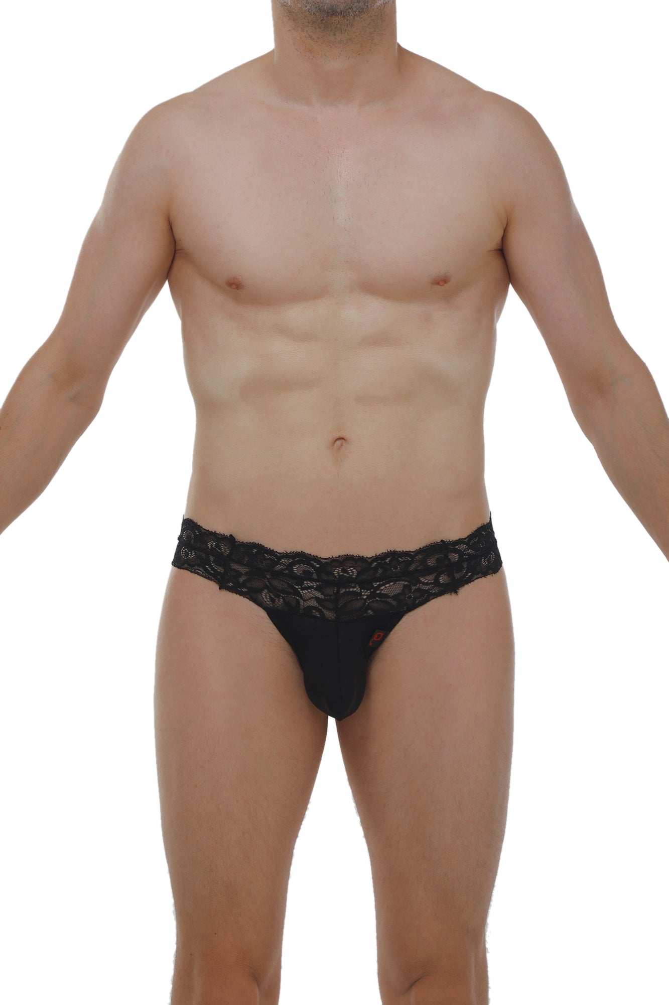 String Plessis Dentelle Noir - PetitQ Underwear - Lingerie masculine sexy et sous-vêtements pour homme originaux