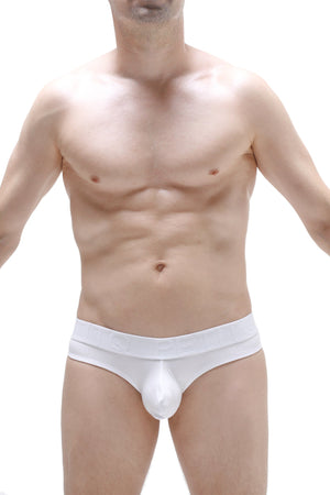String Dome Modal Blanc - PetitQ Underwear - Lingerie masculine sexy et sous-vêtements pour homme originaux