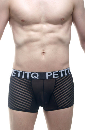 Boxer Mosnay Noir - PetitQ Underwear - Lingerie masculine sexy et sous-vêtements pour homme originaux