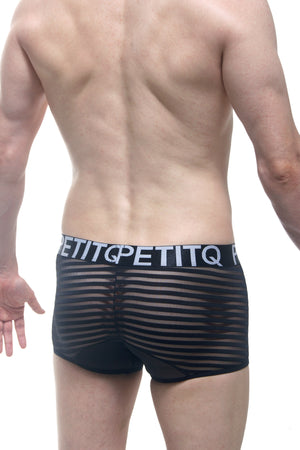 Boxer Mosnay Noir - PetitQ Underwear - Lingerie masculine sexy et sous-vêtements pour homme originaux