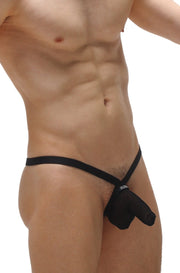 Loudet String Tanga Schwarz