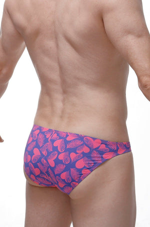 Bikini Chill Coeur Tropical - PetitQ Underwear - Lingerie masculine sexy et sous-vêtements pour homme originaux