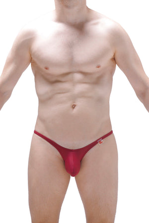 Bikini Plellis Bordeaux - PetitQ Underwear - Lingerie masculine sexy et sous-vêtements pour homme originaux