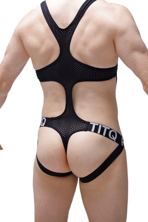 Body Jockstring Oze Durtol Noir - PetitQ Underwear - Lingerie masculine sexy et sous-vêtements pour homme originaux
