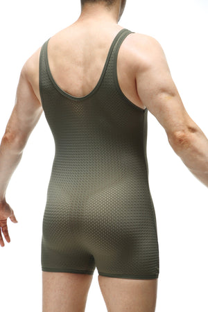 Bodyboxer Bee Vert - PetitQ Underwear - Lingerie masculine sexy et sous-vêtements pour homme originaux