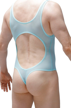 Bodystring Nexon Transparent Vert - PetitQ Underwear - Lingerie masculine sexy et sous-vêtements pour homme originaux