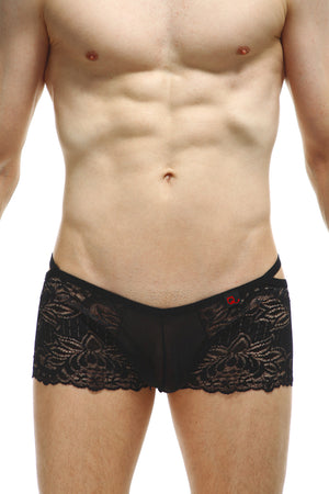 Boxer Baden Dentelle Noir - PetitQ Underwear - Lingerie masculine sexy et sous-vêtements pour homme originaux