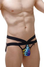 Jockstrap Antran Leopard Rainbow