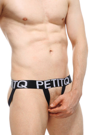 Ball-lifter Jockstrap Noir - PetitQ Underwear - Lingerie masculine sexy et sous-vêtements pour homme originaux