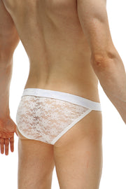 Tanga Sillas Dentelle Blanc