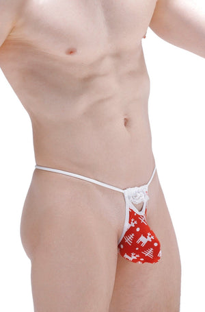 String Barr Joyeux Noel - PetitQ Underwear - Lingerie masculine sexy et sous-vêtements pour homme originaux