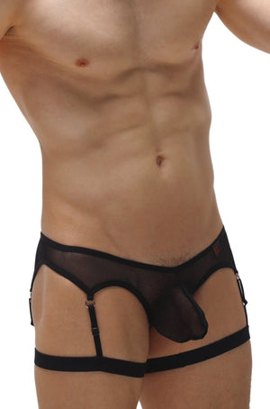 String Roaix Noir - PetitQ Underwear - Lingerie masculine sexy et sous-vêtements pour homme originaux